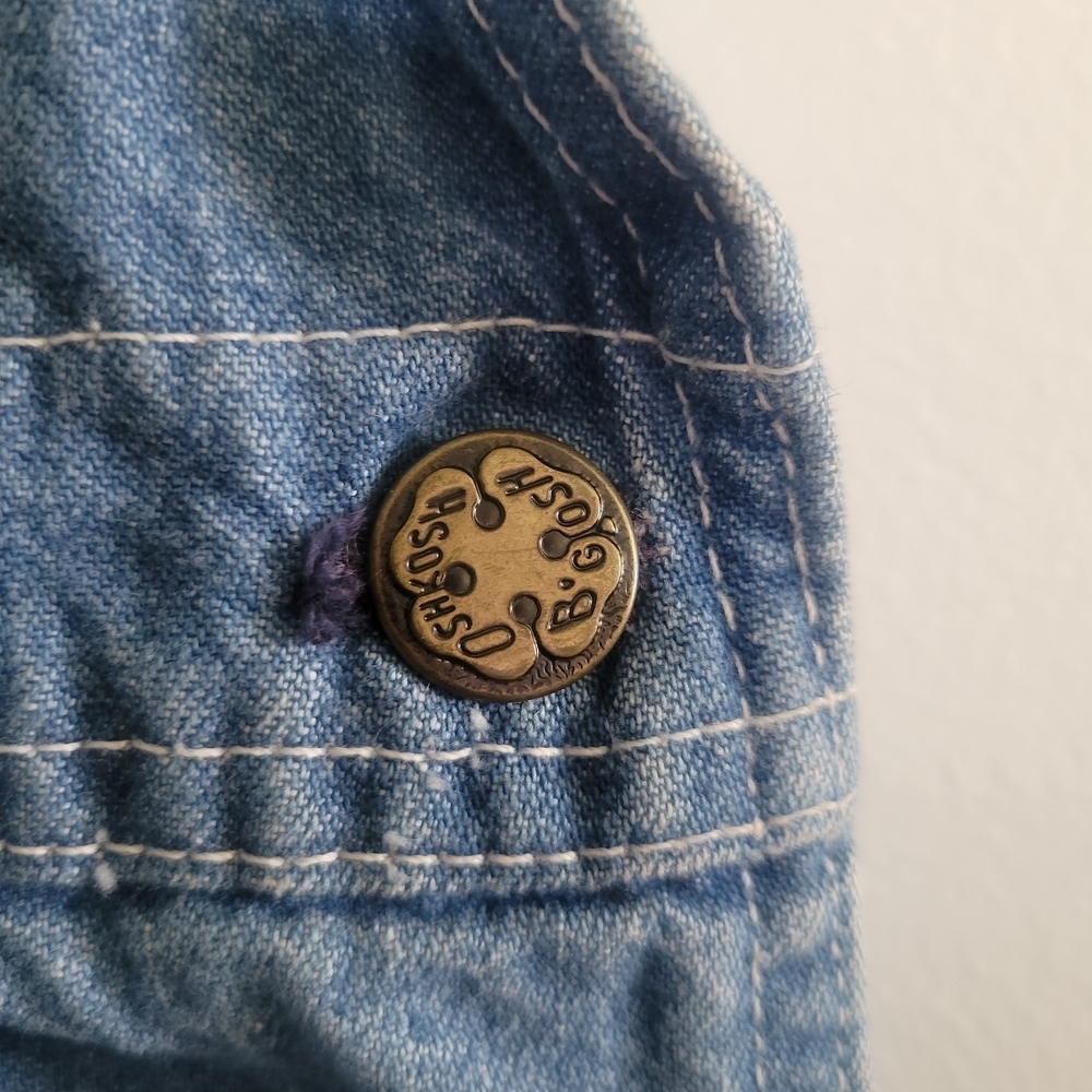 VTG OSHKOSH B'GOSH Size 6 Vestbak Denim Overalls Made In USA - Picture 5 of 9
